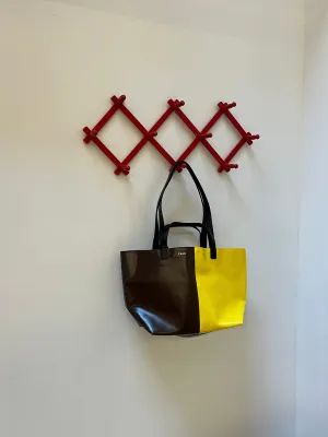 Two Tone Pratique Tote Bag - Yellow/Brown