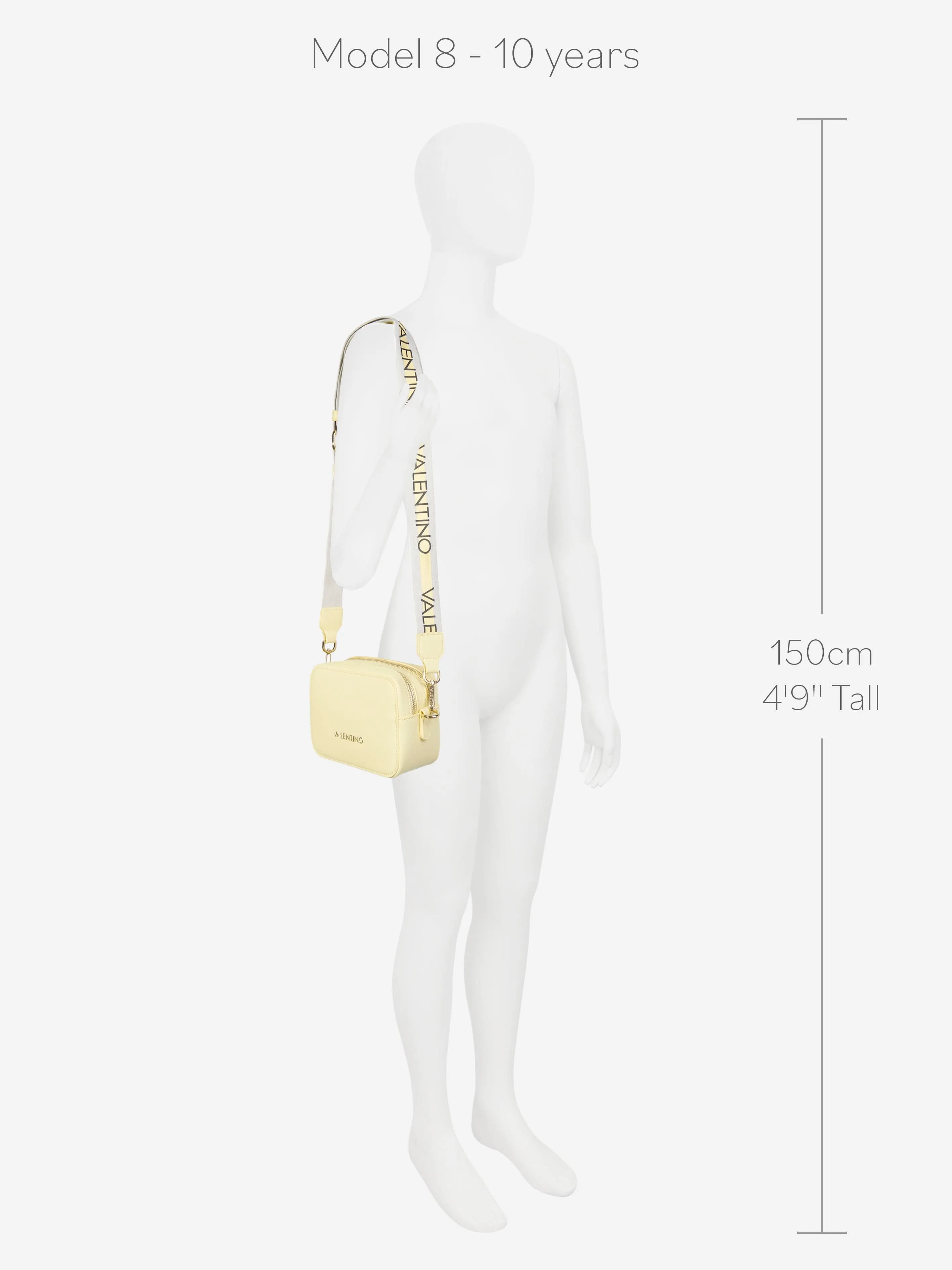 Valentino Girls Zero Re Crossbody Bag in Yellow (18cm)