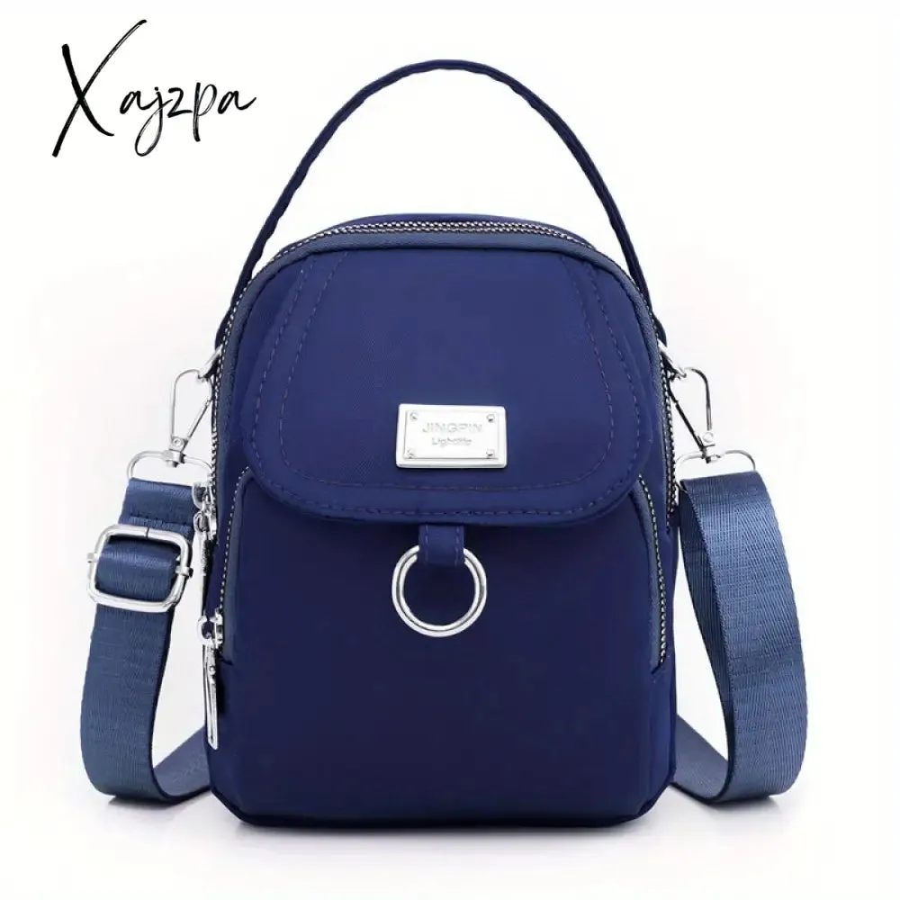 Water-Resistant Women's Crossbody Bag - Adjustable Strap, Zip Closure, Minimalist Design, Durable Polyester Lining