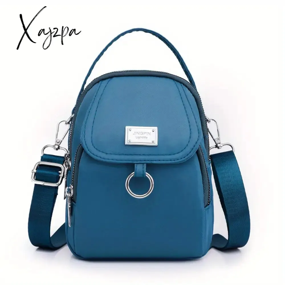 Water-Resistant Women's Crossbody Bag - Adjustable Strap, Zip Closure, Minimalist Design, Durable Polyester Lining