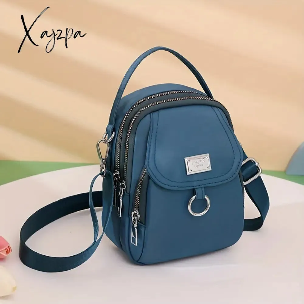 Water-Resistant Women's Crossbody Bag - Adjustable Strap, Zip Closure, Minimalist Design, Durable Polyester Lining