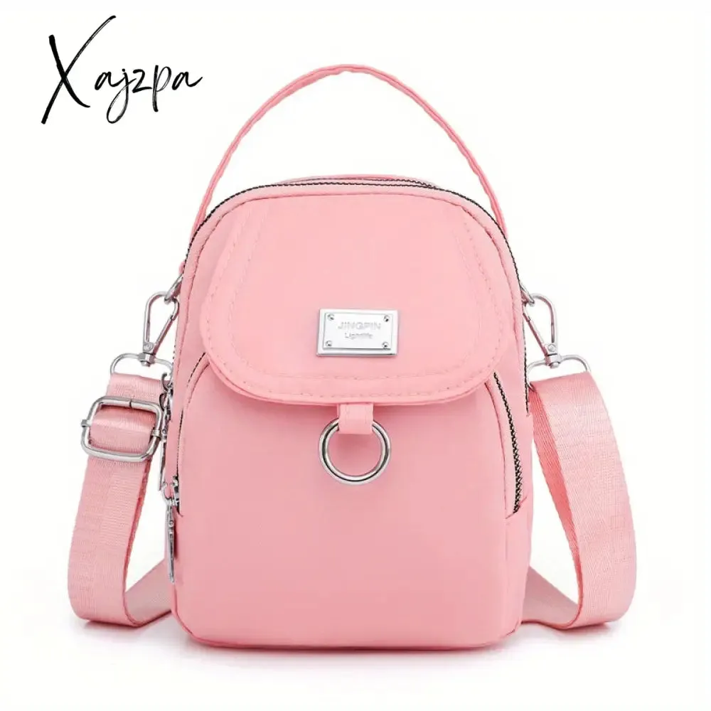 Water-Resistant Women's Crossbody Bag - Adjustable Strap, Zip Closure, Minimalist Design, Durable Polyester Lining