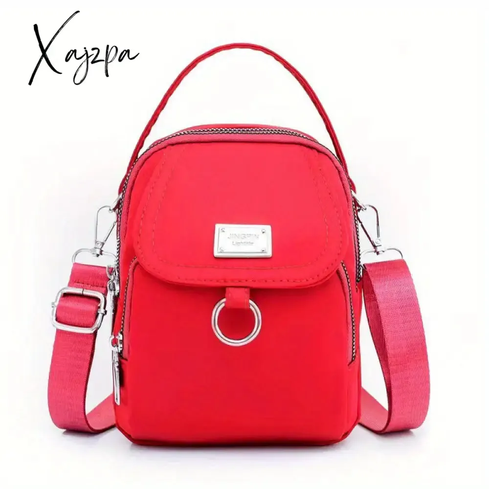 Water-Resistant Women's Crossbody Bag - Adjustable Strap, Zip Closure, Minimalist Design, Durable Polyester Lining