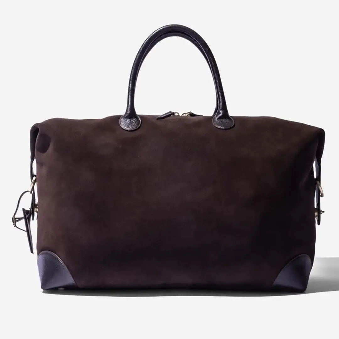 Weekend Bag - Brown Suede by Baron