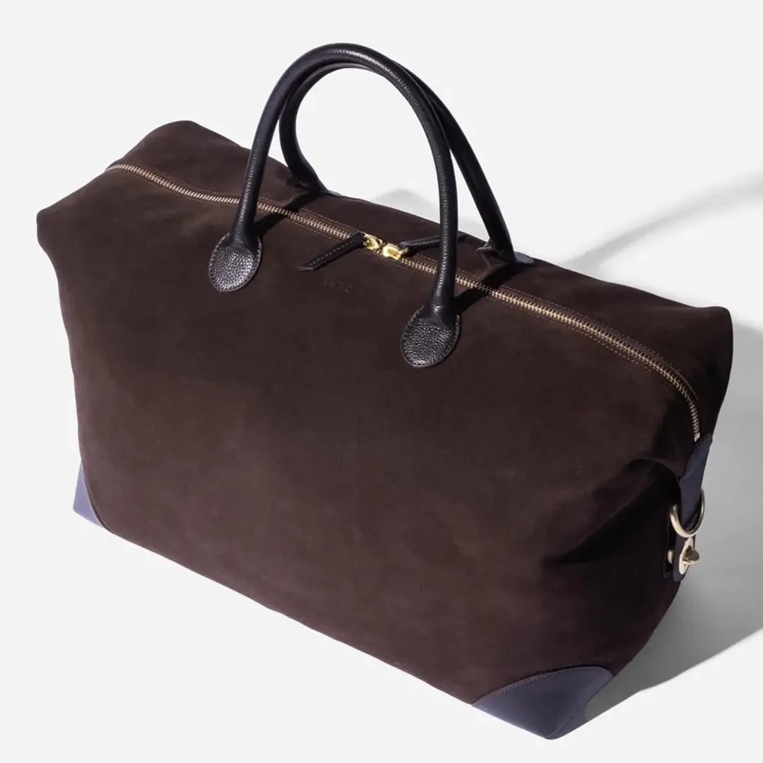 Weekend Bag - Brown Suede by Baron