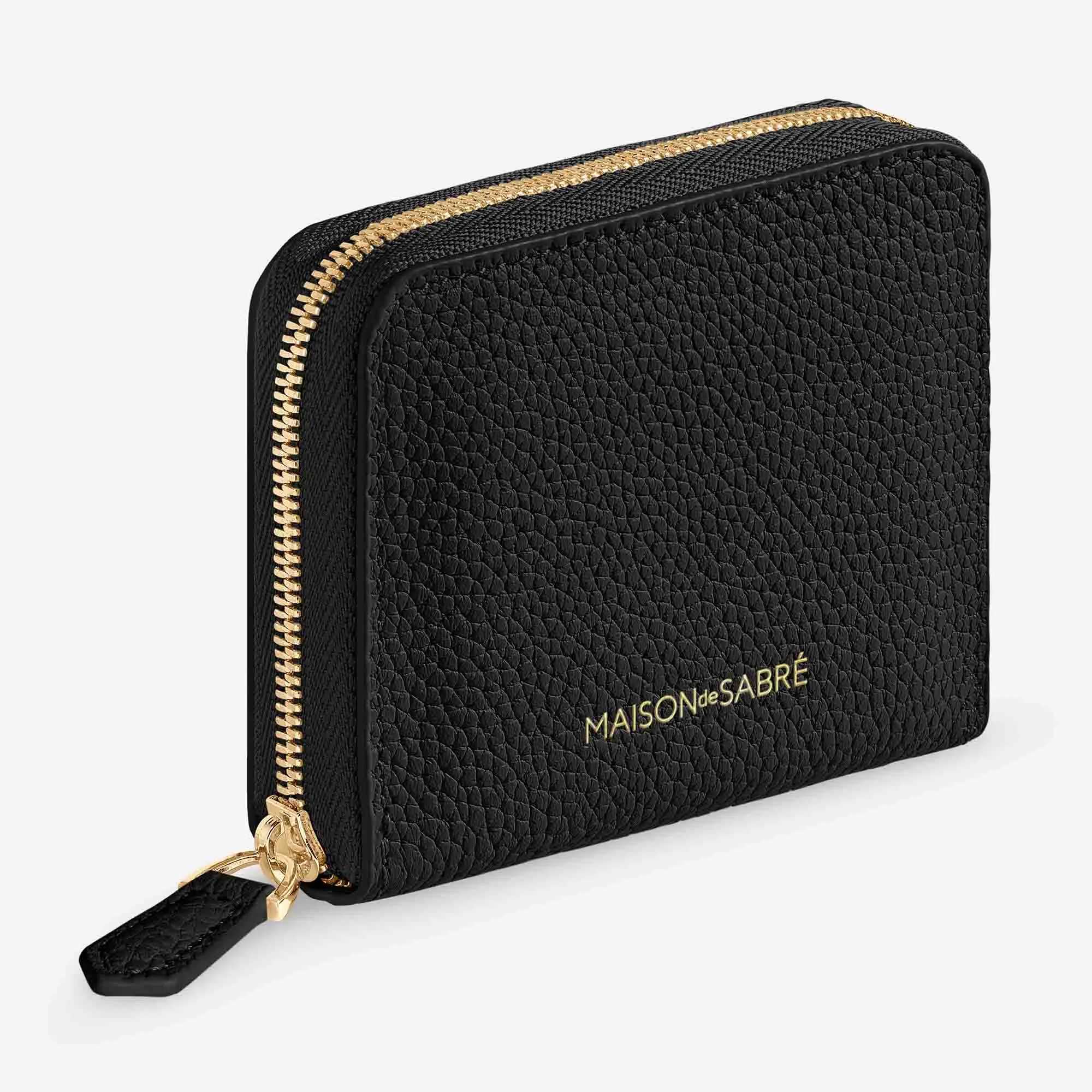 Zipped Wallet - Black Caviar