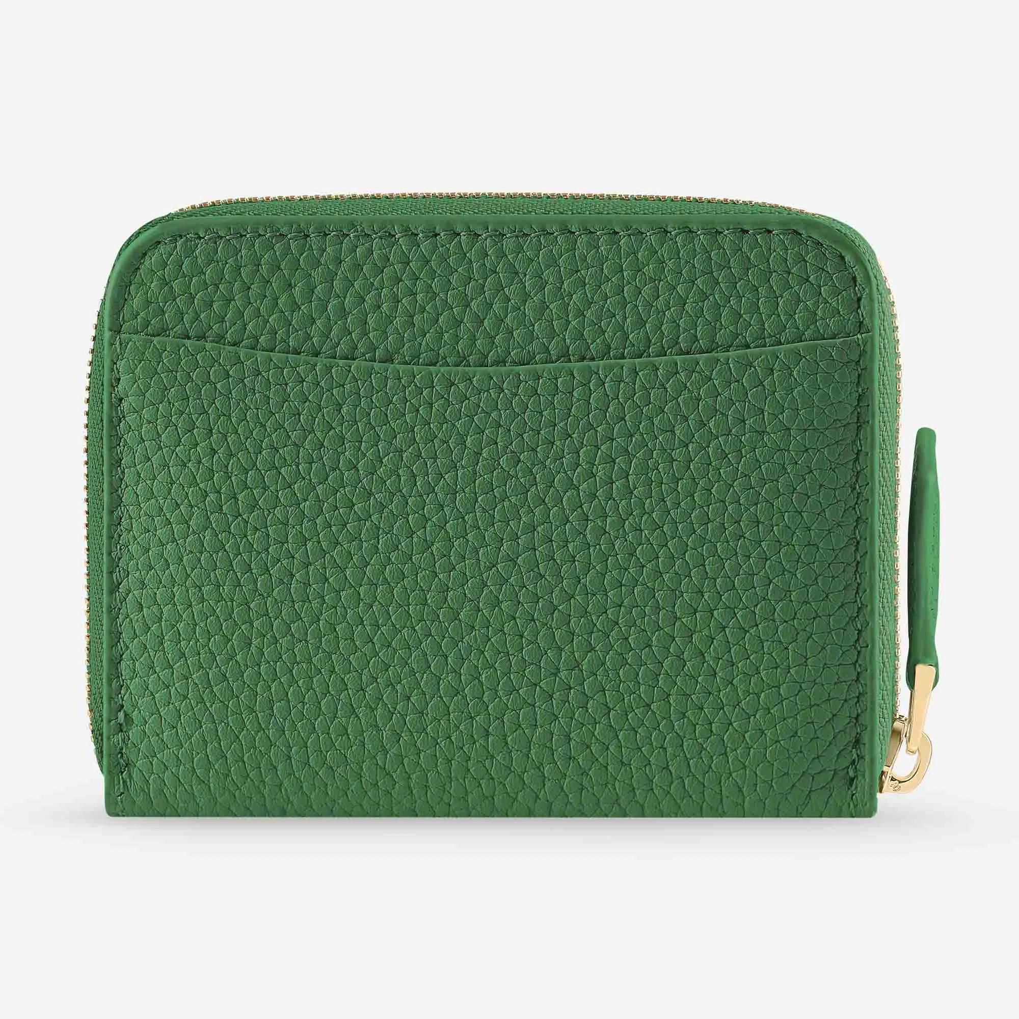 Zipped Wallet - Emerald Green